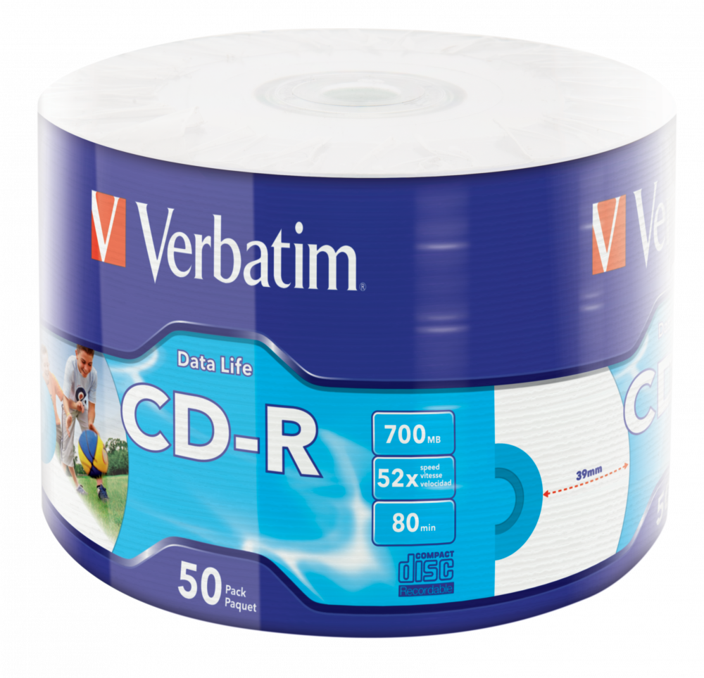 Buy CD R Inkjet Printable CD Recordable Rewritable Discs Verbatim