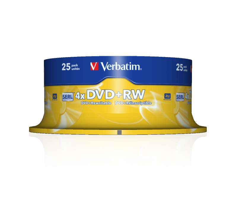 DVD+RW DVD+RW 4x Matt Silver | Verbatim Shop