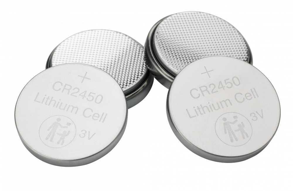 CR2450 3V Lithium Battery (4 pack) Lithium Coin Cell Batteries