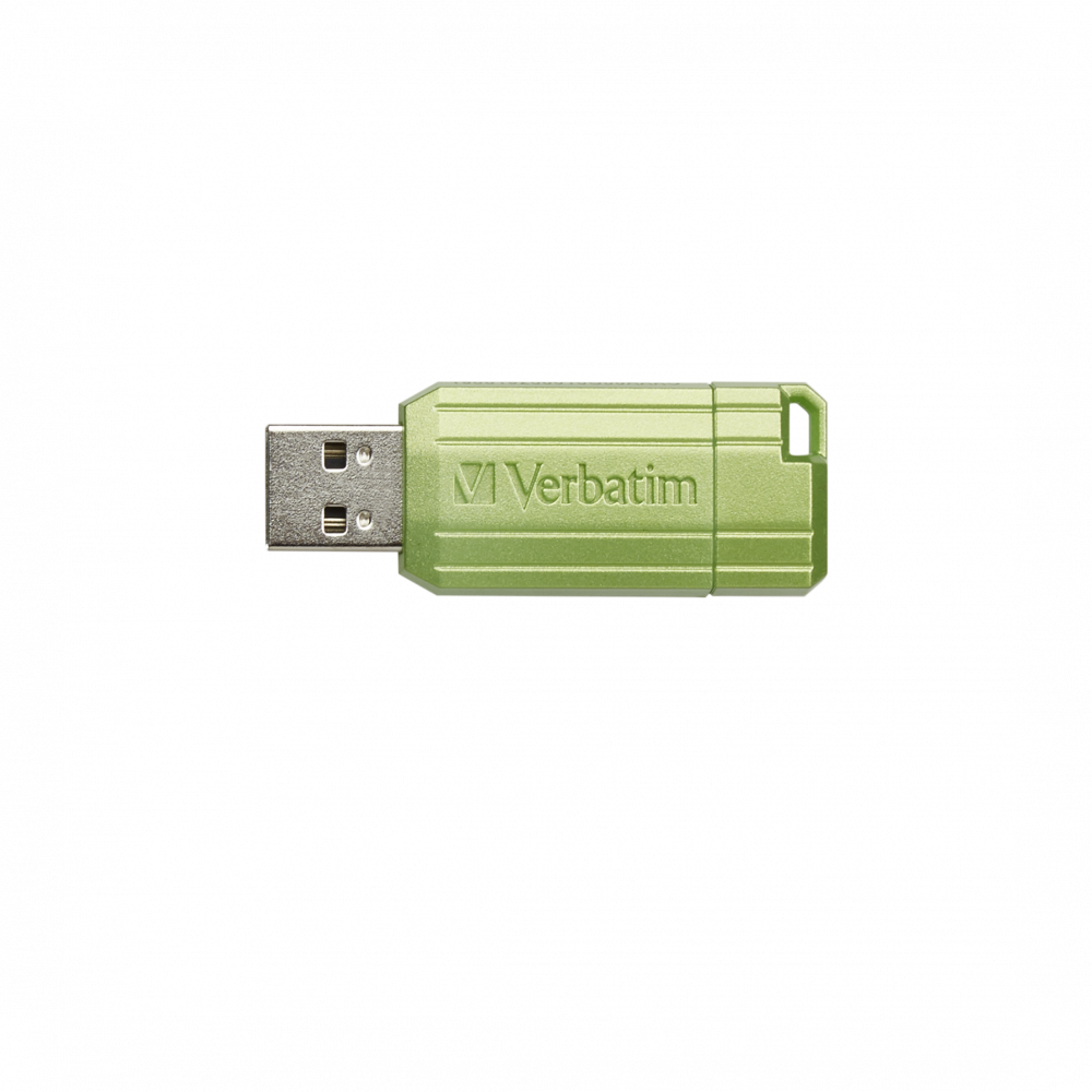 Verbatim USB DRIVE 2.0 PINSTRIPE Clé USB 128 GB Eucalyptus, vert 49462 USB  2.0