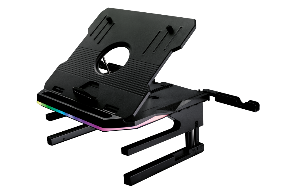 Portus X2 Multi-Function Foldable RGB Laptop Stand