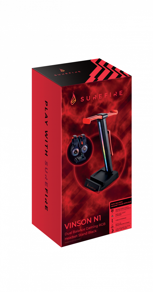 SureFire Vinson N1 - Supporto per Cuffie da Gioco Dual Balance con RGB -  3DJake Italia