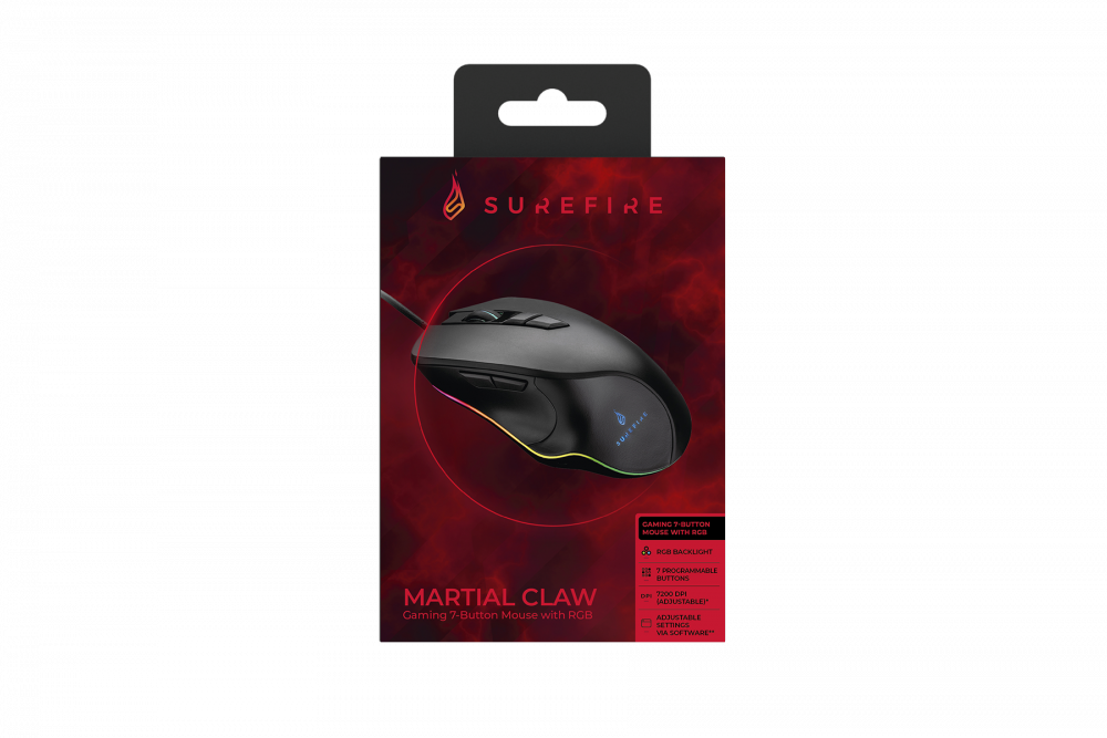 SOURIS GAMING 9 BOUTONS RGB EAGLE CLAW SUREFIRE