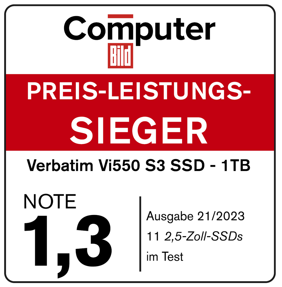 Verbatim - Disque SSD interne 120GO Verbatim VI500 SATA III - SSD Interne -  Rue du Commerce